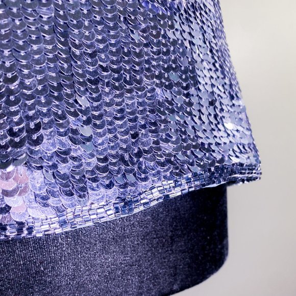 Jennifer Moore | Semi-Formal Women's Silk Beaded Sleeveless Sequin Shirt || Tank - Picture 8 of 15